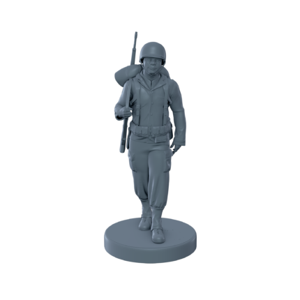 (Ready - Rename) American Soldier with Gun on Back 3