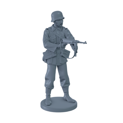 (Ready) German Soldier Firing From Hip